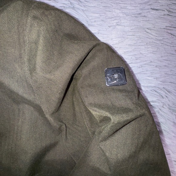 The North Face Winter Coat Women's Small Arctic ii Parka 550 Down Green Fur Hood - Picture 9 of 16